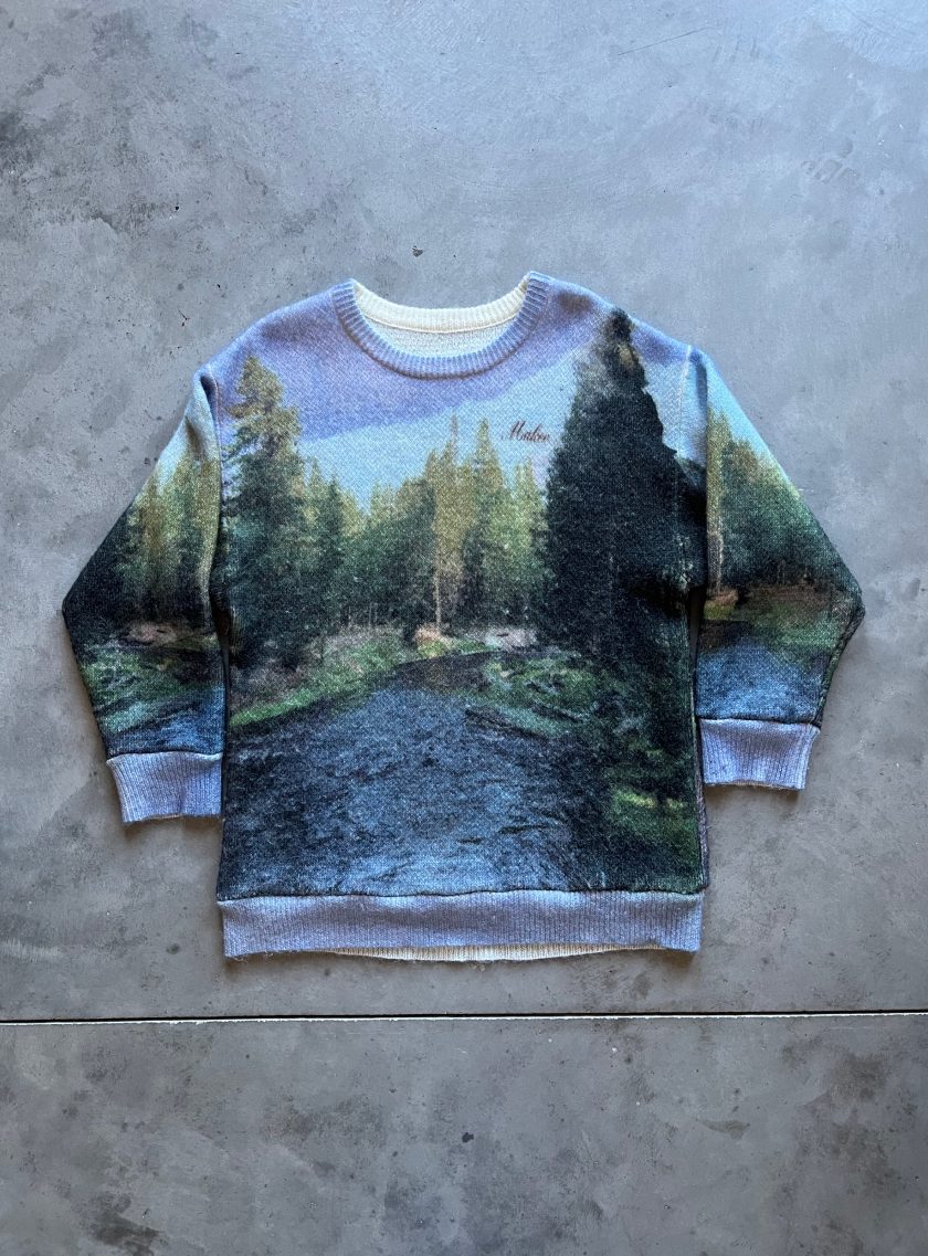 "FOREVER WEST" TEXTURED SWEATSHIRT - SAMPLE